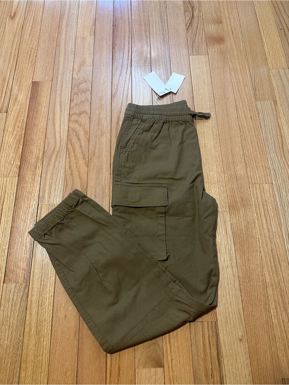 NWT LCKR Boys Olive Cargo Jogger Pants Large